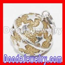Gold Embossed Sterling Silver Moon Star Music Jingle Harmony Ball Bell Pendant Jewelry?