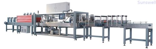 Industrial Automatic Pe Film Shrink Wrapper Packaging Equipment For Vinegar And Soy Sauce