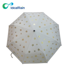 Auto Open Close Gilding Printing Umbrella UV Umbrella Sundshade Umbrella