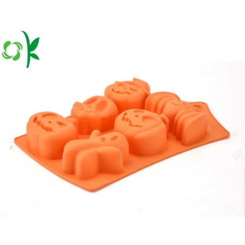 Molde de decoração flexível do bolo da abóbora ajustada de Bakeware do silicone