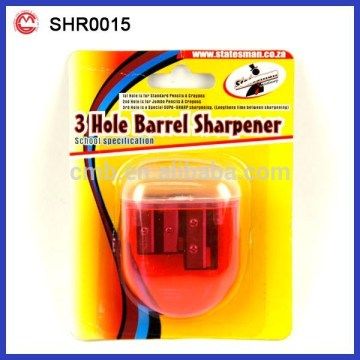 red transparent plastic promotion pencil cap sharpener parts