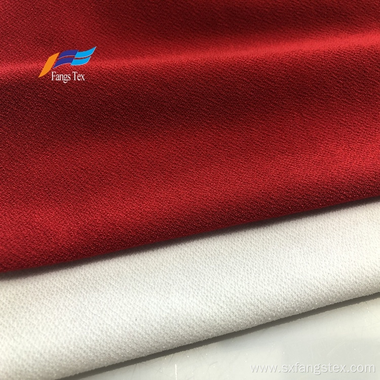 High Quality Scuba Polyester Plain Woven White Fabric