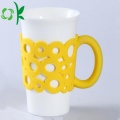 Silikon Pribadi Reusable Coffee Cup Sleeves