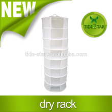 Hydroponic Herb Plant Bud Heavy Duty Hanging 8 Tier Drying Rack Dry Shelf Net