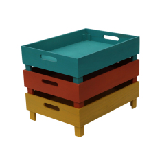 Handmade customized vintage wooden crate