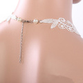 Witte stof Choker ketting parel goedkoop Choker kettingen