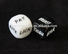 Black & White Erotic Sex Dice Game Toy