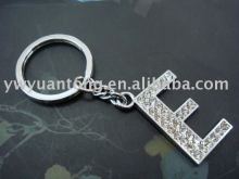 wholesale letter "E" shape key chain pendant