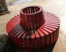 Professional Custom Outdoor Round Metal Tree Bench with Comfortable Back - HWCY-06 Plant