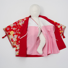 Flower Pattern Red Color Quilt Custume Set