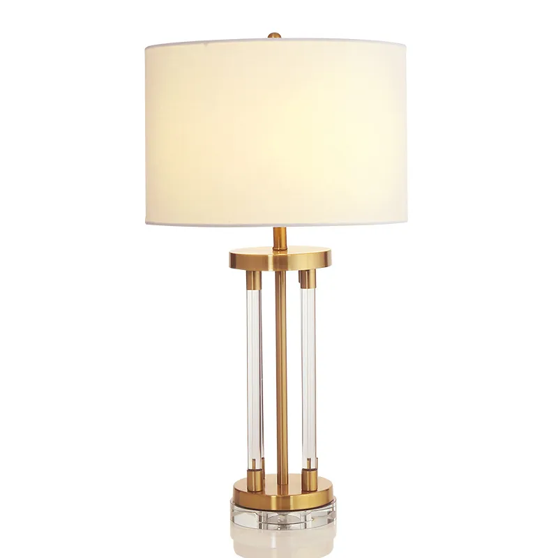 Chic Nordic Crystal Table Lamp for Modern Bedroom Aesthetics