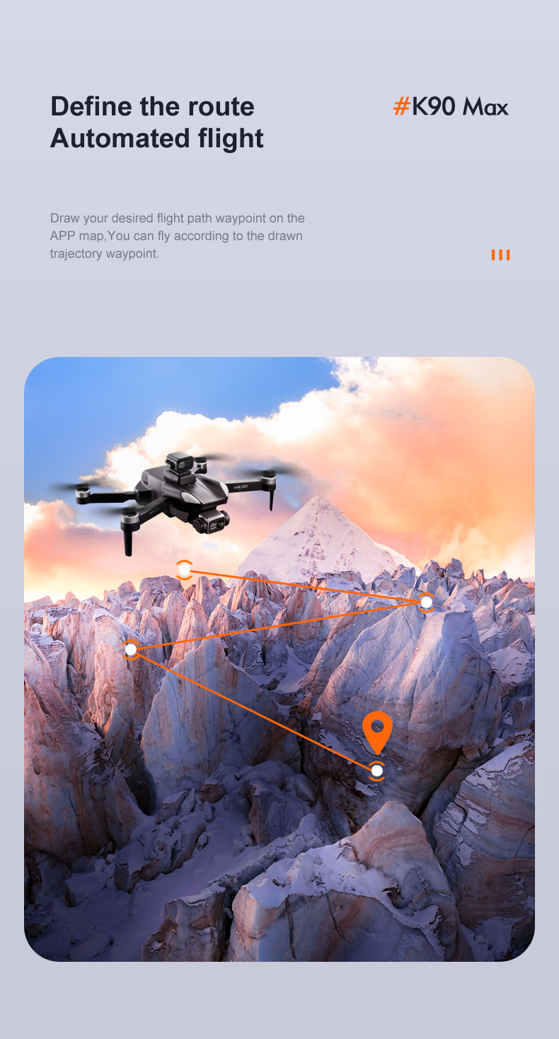 K90 Max K90 Max Drones 360 Degree Laser Obstacle Avoidance 4K HD Aerial Photography Quadcopter Brushless Helicopter UAV