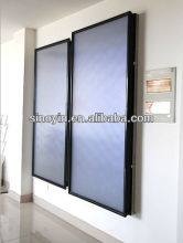 active solar water heating system / homemade solar thermal collector with blue sputtering absorber