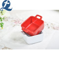 Fashion stone ware solid färgglada mini bakeware skålen