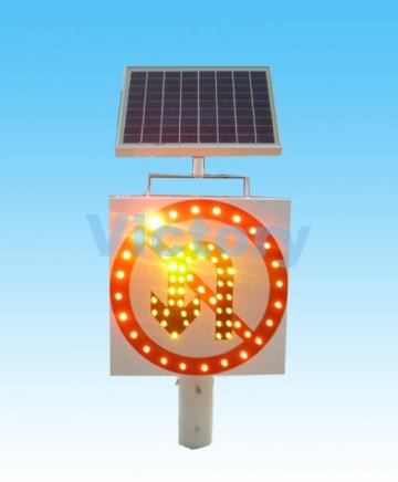 solar road sign