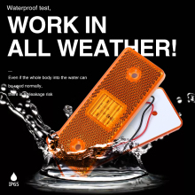 Waterproof LED Lights Trailers Light Reflector side marker lamp indicator light