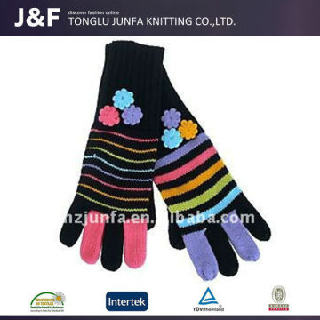 Super soft warm ladies crochet kids winter gloves