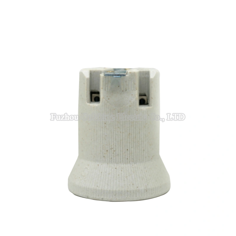 E40 Ceramic Screw Cap Lamp Holder with Metal Bracket