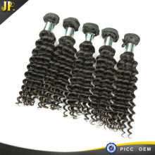 2015 JP fashion clip in factory big discount virgin deep wave hair wholesales