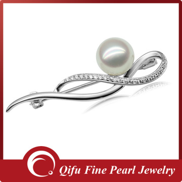 Latest Simple Modern Natural Freshwater Pearl Brooches Designs