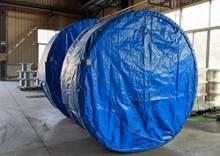 Fire resistant steel cord conveyor belts