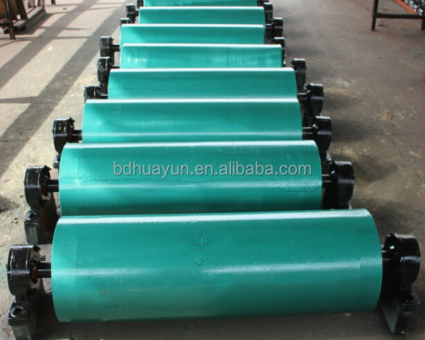 Belt conveyor used 500mm diameter drive conveyor pulley, rubber coated head pulley