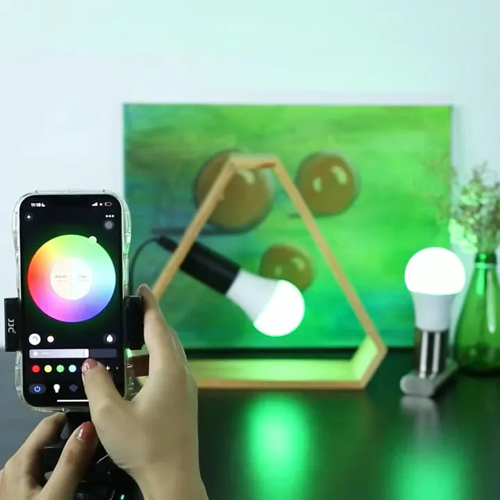 Smart RGBW LED Bulb with Voice Control for Home Lighting