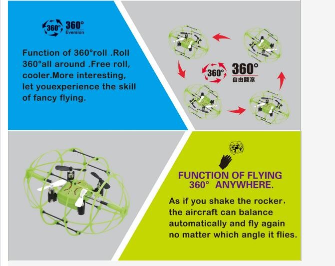 Skytech M69 new style Rc Drone ball mini Wall climbing 4ch toy M69