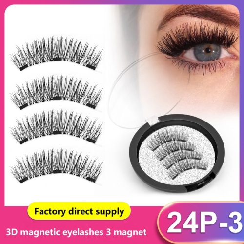 3D best magnetic eyelashes BLACK THREE magnet