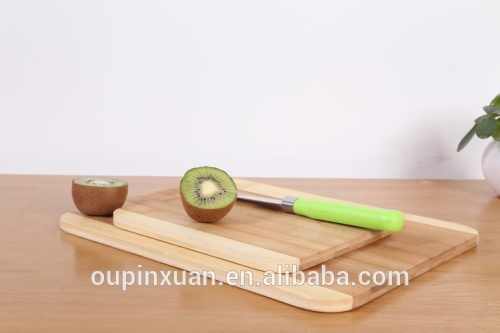 2014 venta caliente de 3 pedazos de bambú central kitchenware Cutting Board