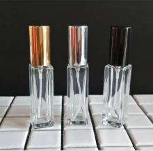5ml mini square glass perfume bottle with cap