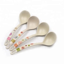 BPA-Free Bamboo Fiber Soup Spoon - Eco-Friendly Kitchen Utensil