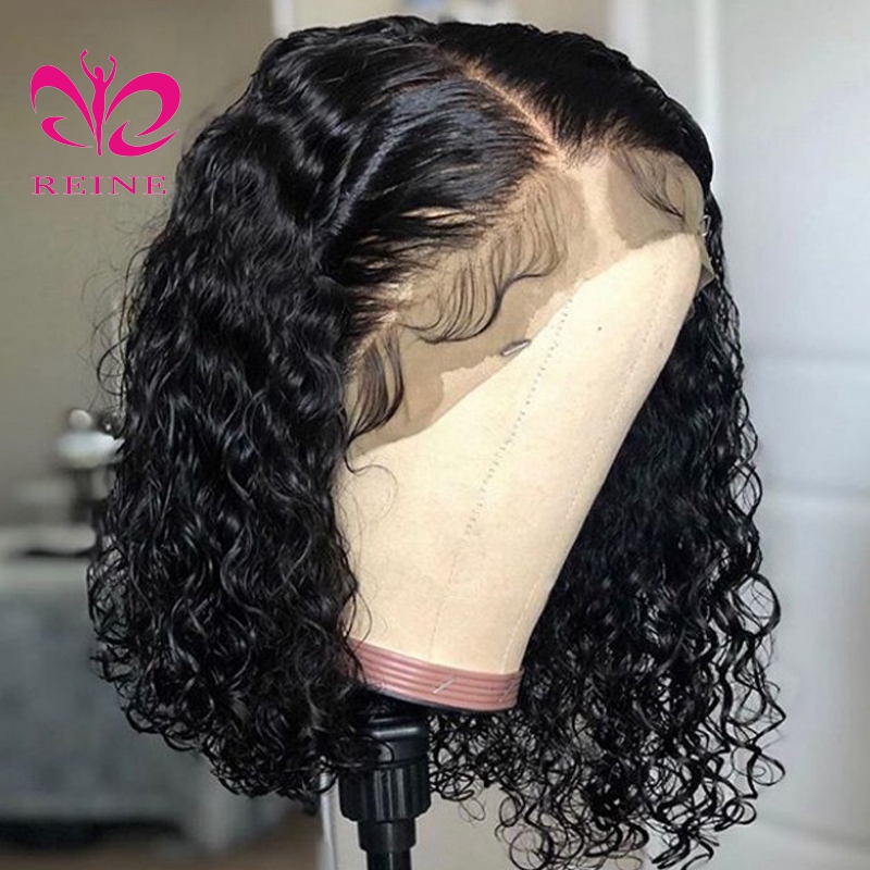 Overnight Delivery Curly Cuticle Aligned Closure Brazilian Bob Virgin Frontal For Black Women Lace Front Human Hair Wigs