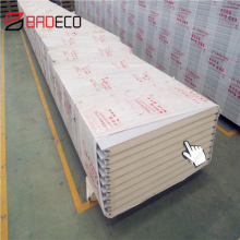 Insulating Puf Insulated Sandwich Sheet Quick Installed PU Sandwich Panel
