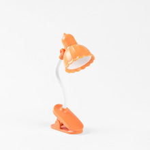 Orange Mini Reading Lamp: Clip Table Lamp
