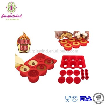 Supplies Silicone Cupcake Secret Baking Pan As seen on TV