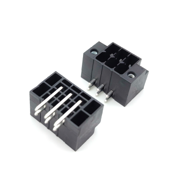 Terminal block plug-in male seat black