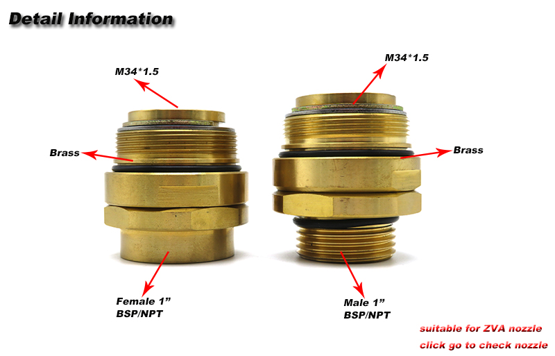 ZVA fuel dispensing nozzle Swivel fitting ZVA DN25 Swivel