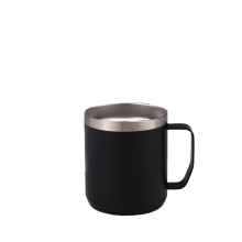 Stainless steel insulated Mark coffee cup with handle