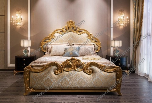 Italian wood bed sponge girl princess queen frame sale bed