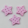 20mm Popular Mini cabujón de resina en forma de estrella para encantos de decoración artesanales hechos a mano juguete para niños DIY espaciador de decoración de carcasa de teléfono