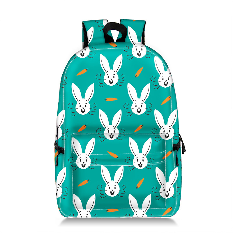 Wholesale blank sublimation full print waterproof backpacks zoo animal shoulders backpack school bag