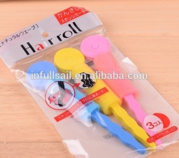 Japan hair curler hair roller 3pcs Sponge Hair Curler DIY Beauty Sponge Hair Roller