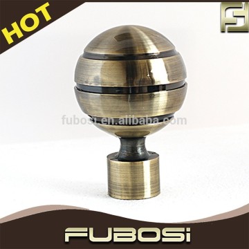 Factory price oval curtain rod ends/ adjustable curtain rod