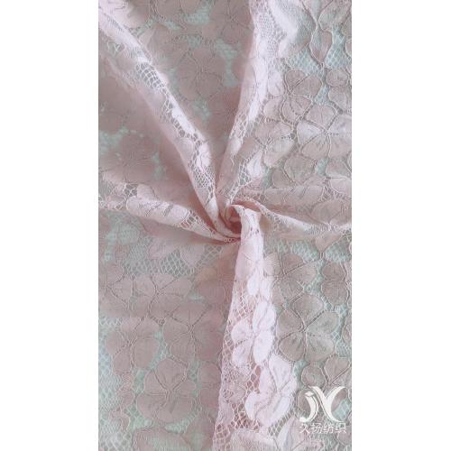 Cotton Nylon Rayon Lace Knit Fabric