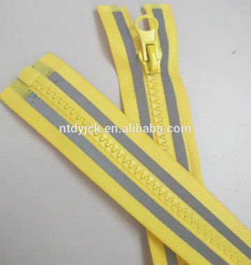 High quality reflective zipper nylon waterproof zipper