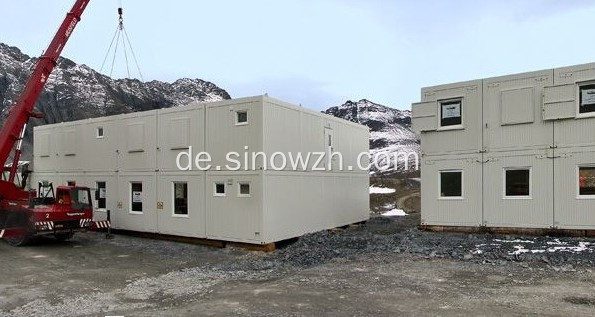 Bewegliche Farbe Painted Army Camp Container House