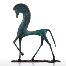 Antique gift bronze abstract animal horse sculpture  desktop