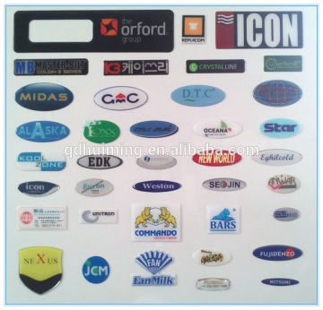 custom clear epoxy resin doming stickers