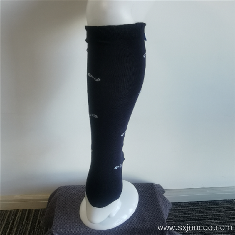 Girls' Casual Knee-high Black Quick Dry Print Socks